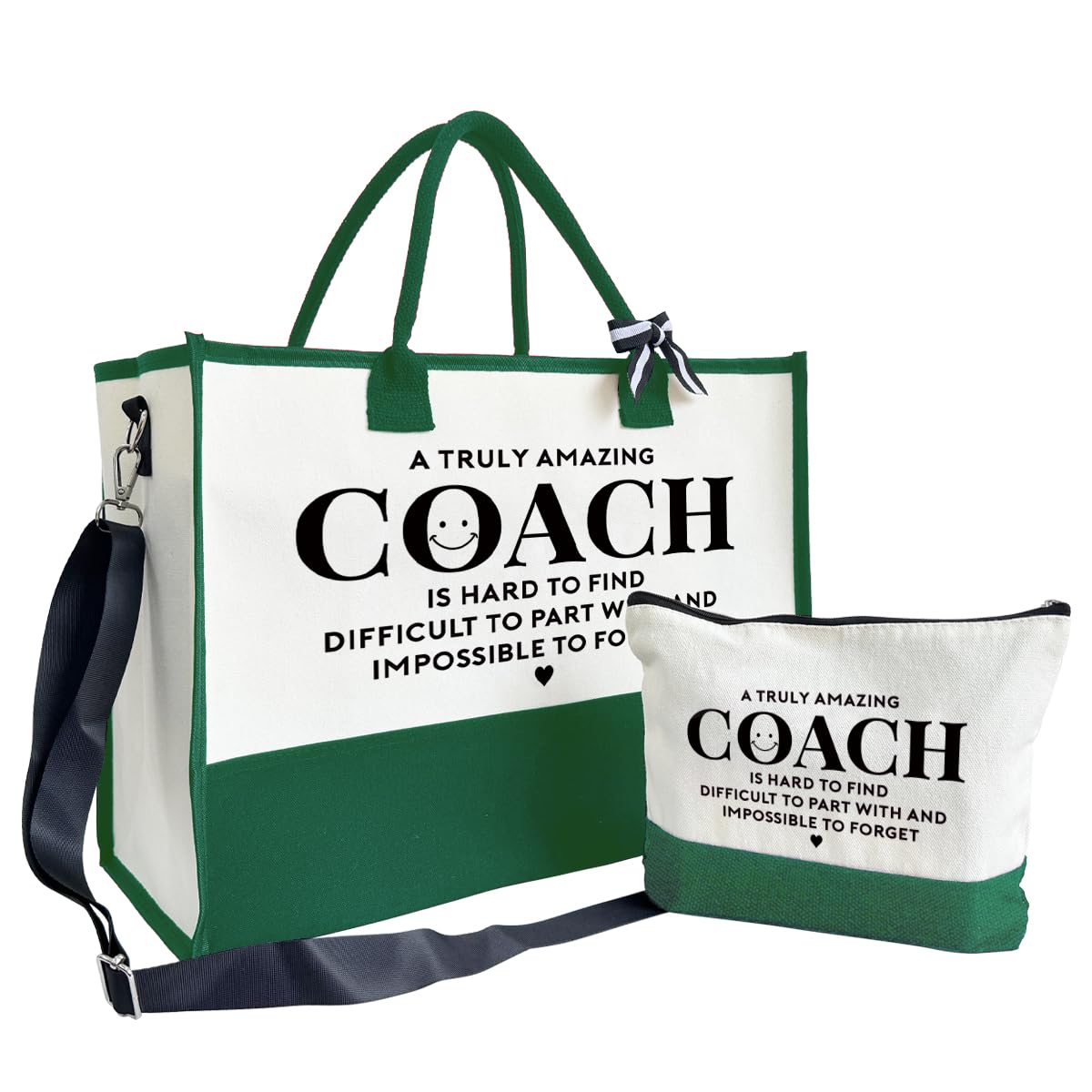 Amazing Coach Tote Bag, Canvas Tote Bag for Women, Shoulder Beach Bag, Thank You Gift for Female Coach, Coach Gifts for Women, Travel Bag Gifts for Coach, Canvas Tote Bag With Zipper, Makeup Bag