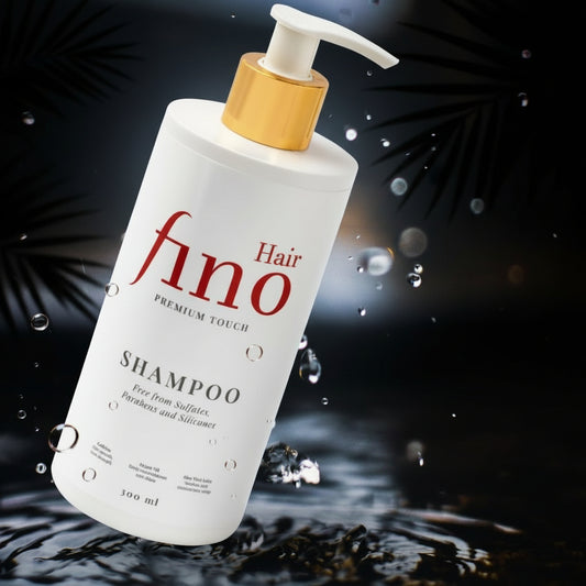 fino Hair Shampoo – Diepe Haarverzorging met Cafeïne, Biotine, Hyaluronzuur & Arganolie – Zonder Sulfaten & Parabenen – 300ml