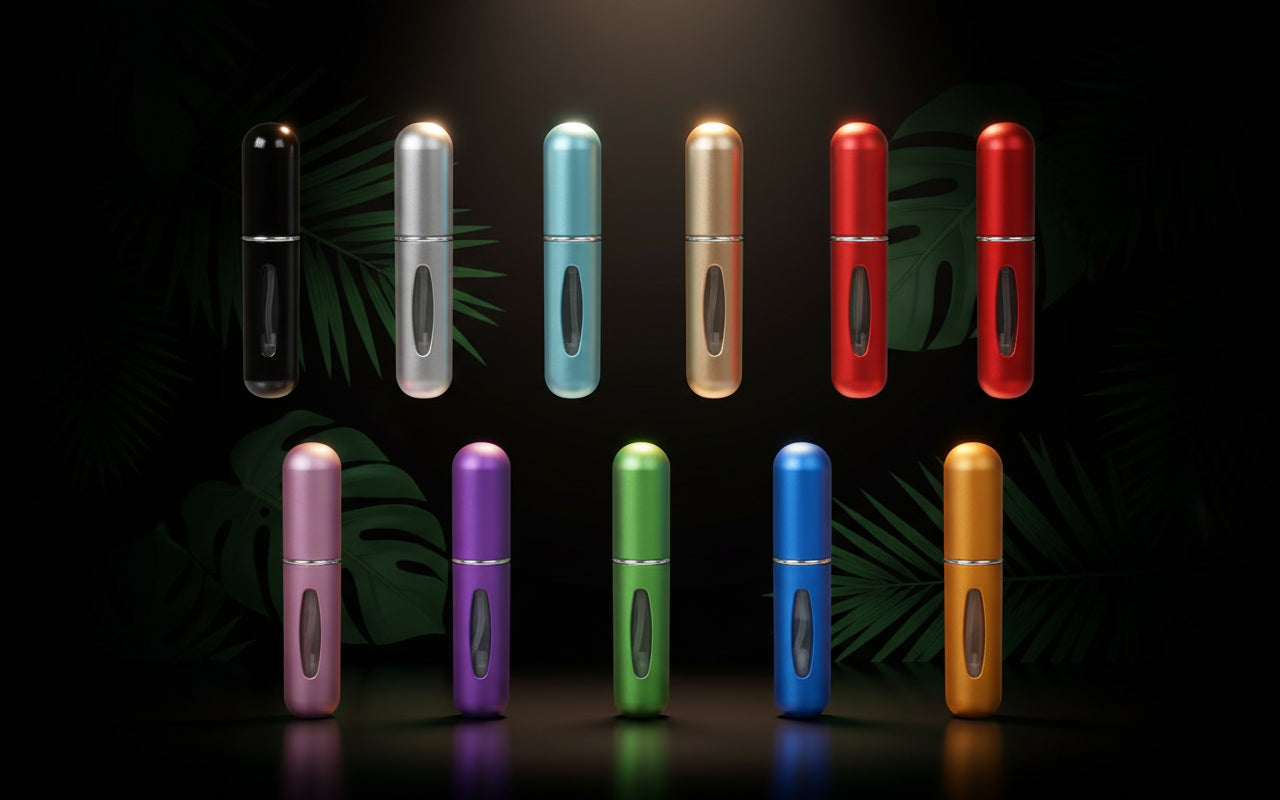 Angham Original Eau de Parfum, 100 ml, Arabic Perfume Long Life, Includes Refillable Atomizer, 5 ml, Oriental Fragrance with Notes of Mandarin, Pink Pepper and Vanilla (Angham)