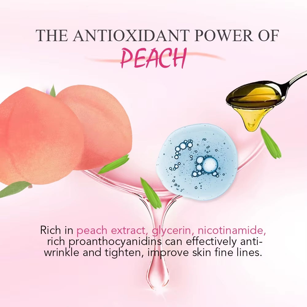 AILKE Peach Shower Gel Women Body Wash Care Best Moisturizing Exfoliating Brightening Scrub Fragrant Shampoo Bath Foam Female