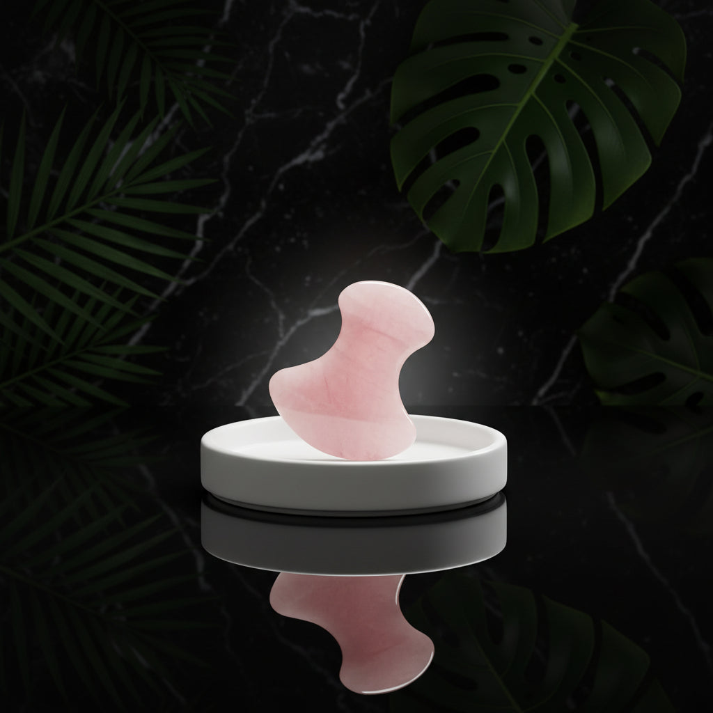 2 Stks Jade Roller voor Gezicht Paddestoel-vormige Huidverzorging Gua Sha Facial Gereedschap Gladde Ronde Randen Spa Rozenkwarts Gezicht Roller Massager Tool voor het verlichten van Spanningen