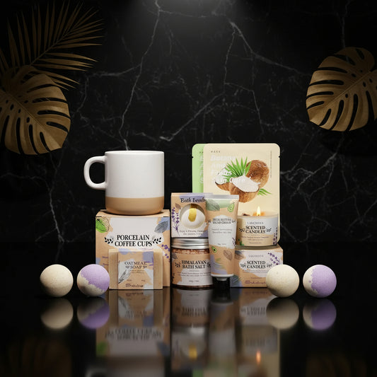 Gifts for Women, Birthday Gifts for Women Spa Gifts for Women Self Care Gift Baskets Christmas Gifts Relaxing Bath Set with Crystal Scented Candle for Mom Sister Wife Friendship