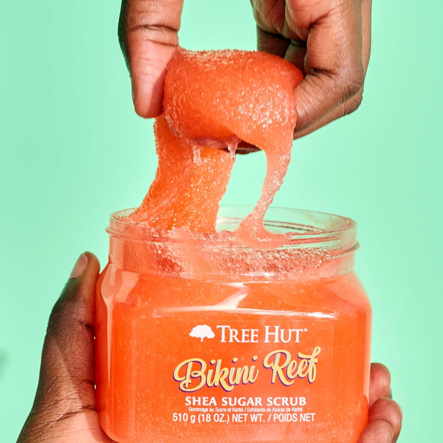 Tree Hut Reef Shea Sugar Scrub Bikini 18 oz Ultra Hydrating and Exfoliating Scrub for Nourishing Essential Body Care
