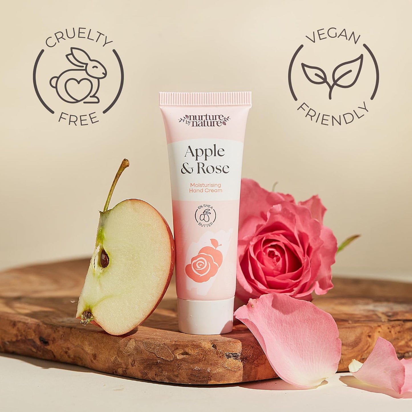 Hand Cream Gift Set from Nurture by Nature, 5pcs, Hand Lotion Travel Size, Enriched with 6% Shea Butter & Glycerin, Hand Cream for Women, Dry Skin, Mini Hand Cream Set, Hand Lotion Gift Set for Women