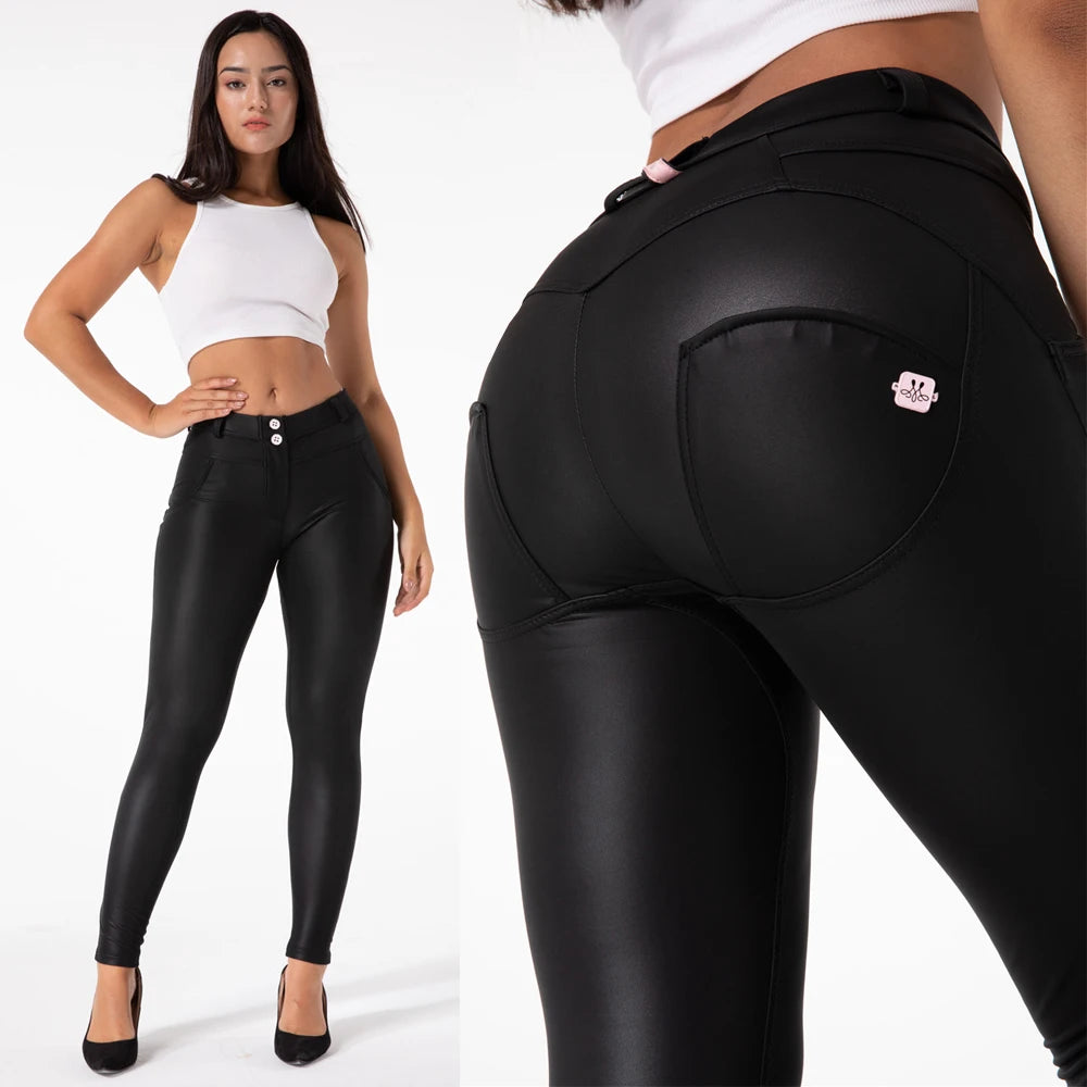 Super Skinny Vegan Leather Leggings Thermal Sexy
