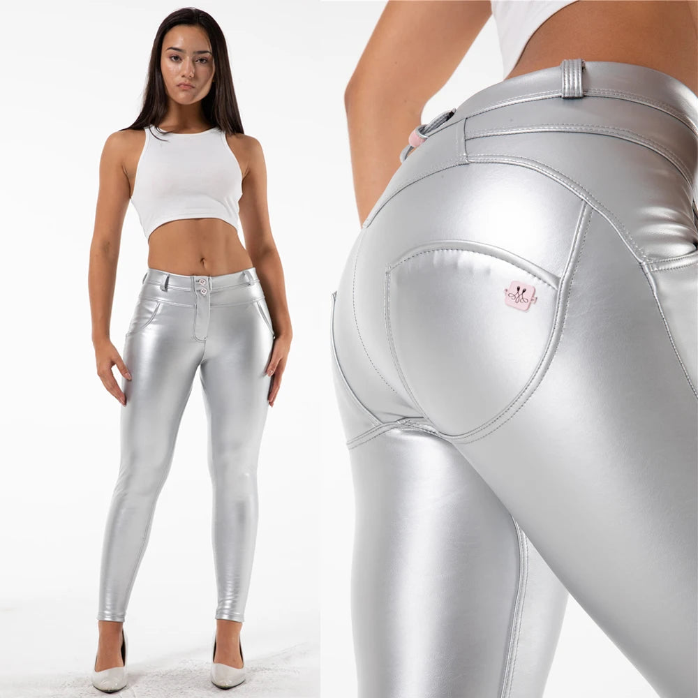 Super Skinny Vegan Leather Leggings Thermal Sexy