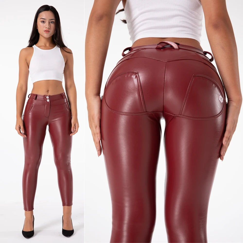 Super Skinny Vegan Leather Leggings Thermal Sexy