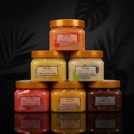 Vegan Mango Lemon Blueberry Strawberry Exfoliator Body Scrub