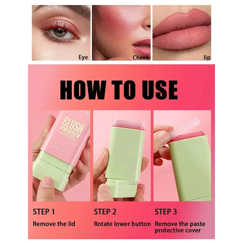 Cheek 3-in-1 Lip Tinted Moistured Blush