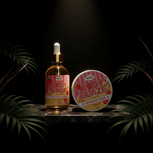 Strawberry Body Cream & Oil Set