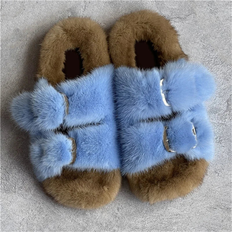 Fashion Mink Fur Slippers