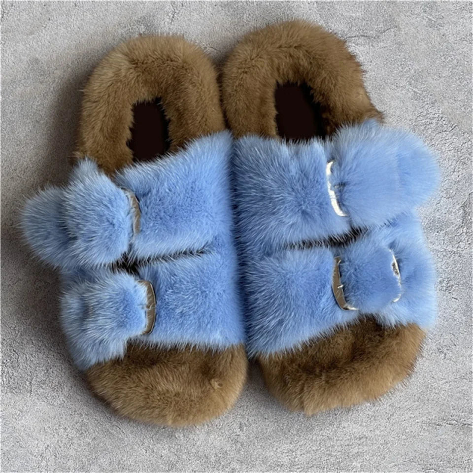 Fashion Mink Fur Slippers