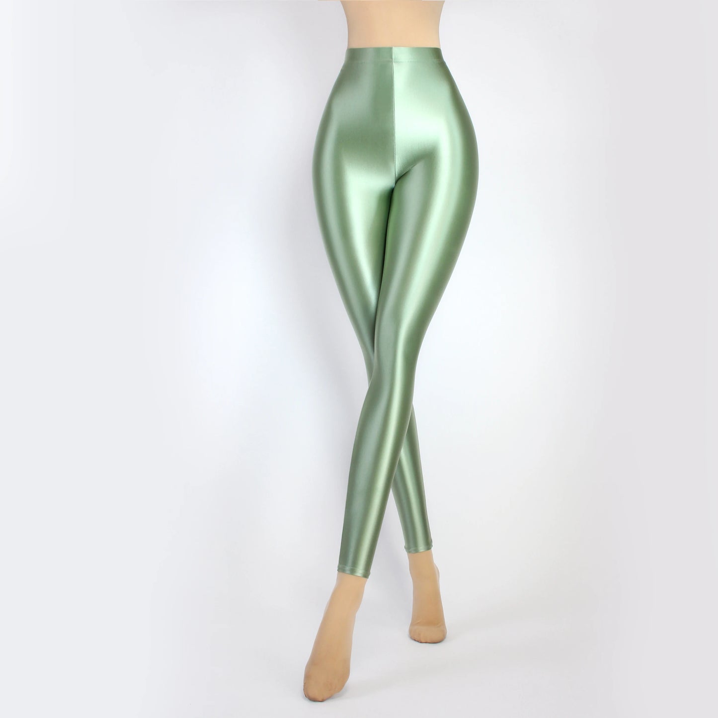 Glossiness Series Leggings Silk High Waist elastic Pants