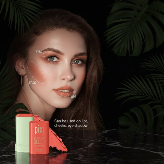 Pixi 3-in-1 Waterproof Blush Stick Functional Easy Color Rouge