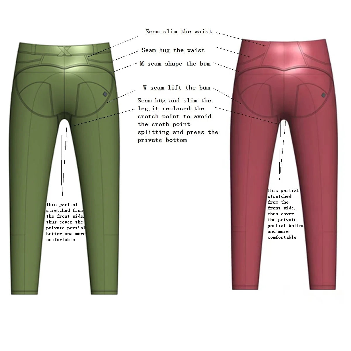 Super Skinny Vegan Leather Leggings Thermal Sexy