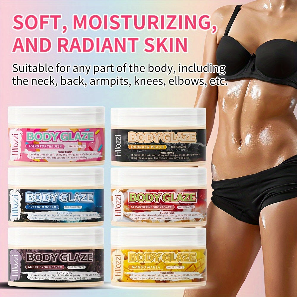 8oz Body Glaze - Mango, Peach & Strawberry Scents