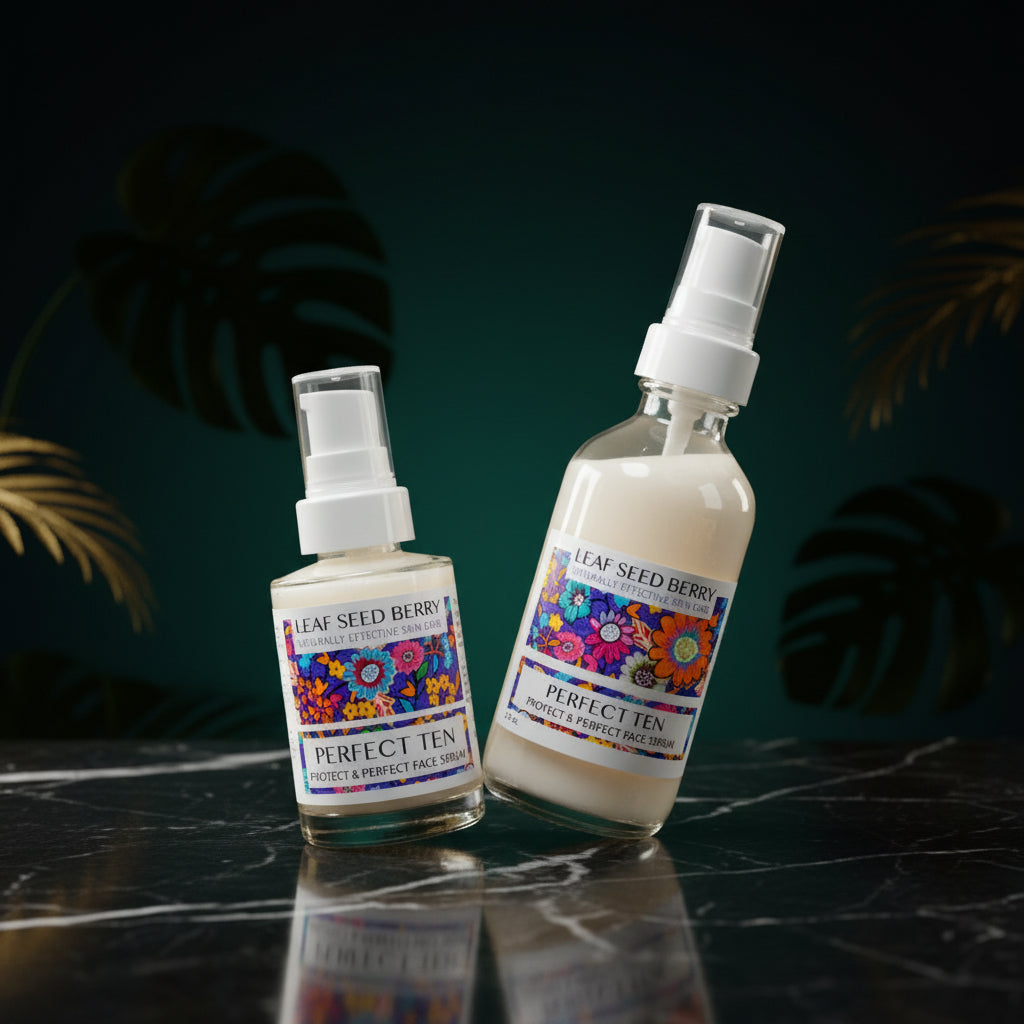 Face Serum, Perfect Ten Facial Serum, Natural Skincare, Skincare Products, Hydrating Skincare, Gift for Her, Vitamin C Serum