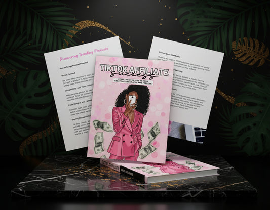Tiktok Affiliate Guide, Faceless Marketing Guide, Social Media Guide, Canva Guide, Girl Boss PLR Ebook, Done for You