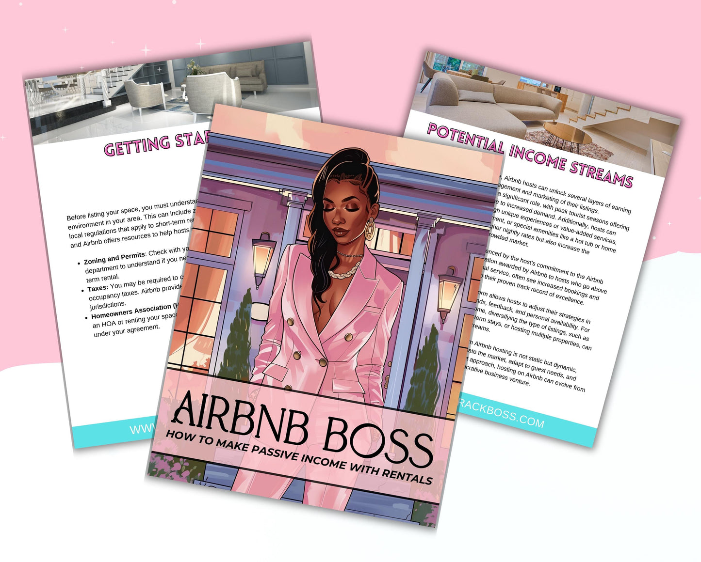 Airbnb Boss Guide Ebook, Done for You Ebook Template, Passive Income Guide, Rich Girl Guide, White Label Business Planner