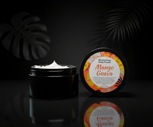 Mango Guava Whipped Body Cream, Body Lotion, Natural Body Cream, Organic Lotion, Natural Skincare, Body Butter, Fruity Lotion
