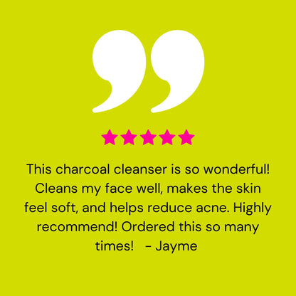 Charcoal Tea Tree Facial Cleanser, Natural Skincare, Men Skincare, Organic Skincare, Activate Charcoal Liquid Soap, Gift for Him, Self Care