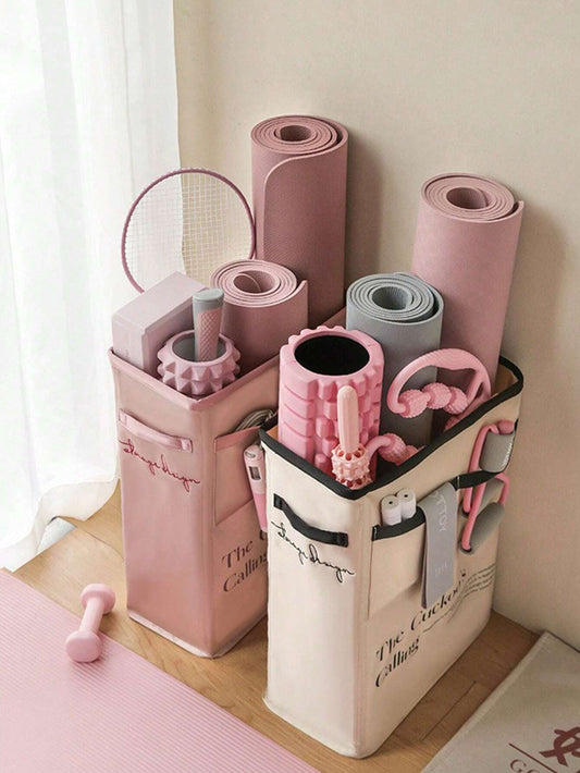 1Pc Yoga Mat Storage Basket Fitness Equipment Sports Equipment Storage Basket Home Stitched Foam Axis Storage Rack Removable Convenient and Lightweight