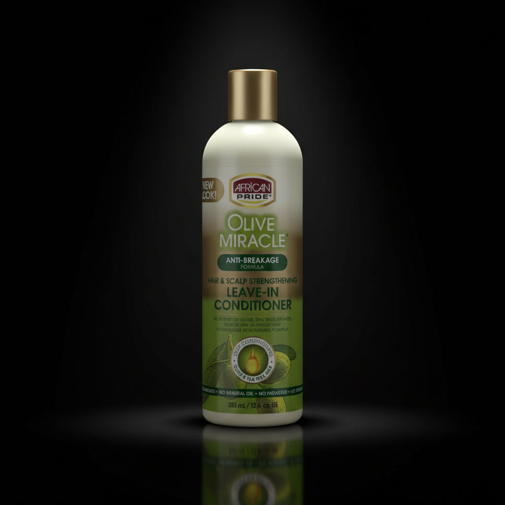African Pride Olive Miracle Leave-in Conditioner, 12 Ounce