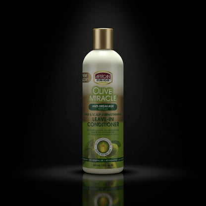 African Pride Olive Miracle Leave-in Conditioner, 12 Ounce