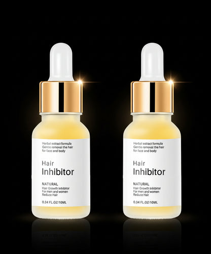 Hair Growth Inhibitory Serum, Natural and Mild Hair Remover, Hair Removal for Face, Underarms, Legs and Arms, Durable, 10 ml, Pack of 2