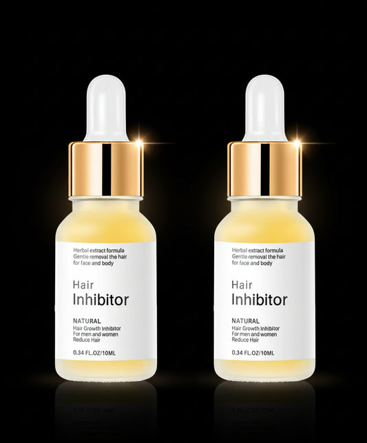 Hair Growth Inhibitory Serum, Natural and Mild Hair Remover, Hair Removal for Face, Underarms, Legs and Arms, Durable, 10 ml, Pack of 2