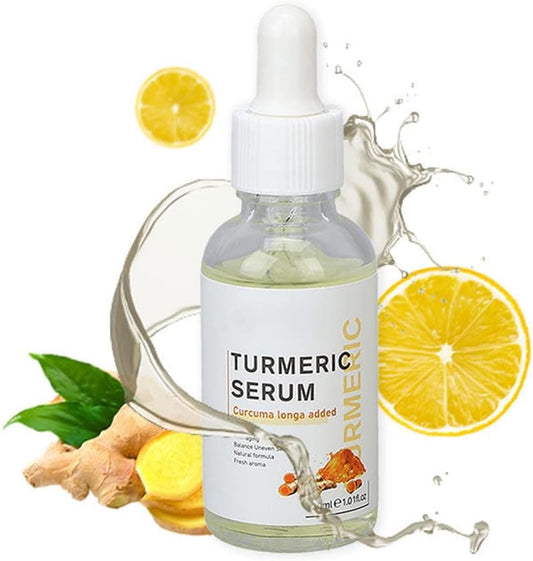 Pigmentvlekverwijderaar met kurkuma, 3 stuks remover voor donkere vlekken lichaamscorrector voor donkere vlekken met lichter serum met hyaluronzuur, anti-rimpel en anti-aging oogkringen