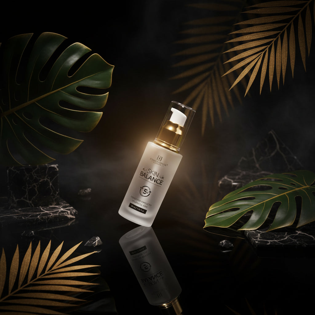 Premium Jade Roller & Gua Sha Set - 5-in-1 Skin Serum, Anti-Aging Glow Facial Massager, Luxury Skincare Gift for Women and Men (with Hyaluronic Acid + Vitamin C +