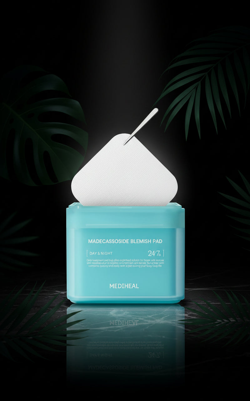 MEDIHEAL Madecassoside Toner Pads - met Centella Asiatica om oneffenheden te behandelen en ongelijke huidskleur te verbeteren - Veganistisch gaasweefsel