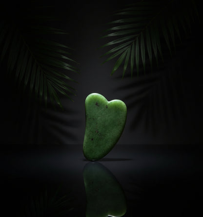 Guasha Gua Sha Face Set, Jade Roller for Face and Gua Sha Authentic Face and Body Massager for Skin Calming