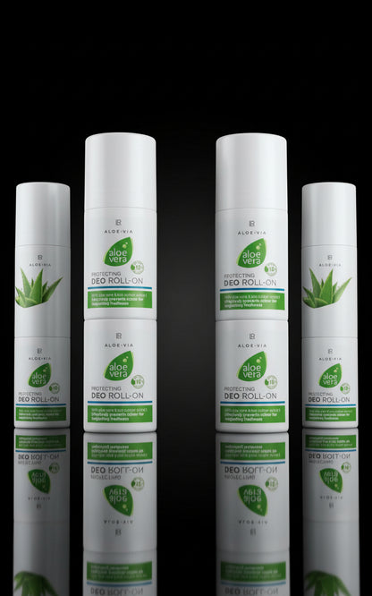 Aloë Via Aloë Vera beschermende deodorant roll-on (6 x 50 ml) + verrassingsei