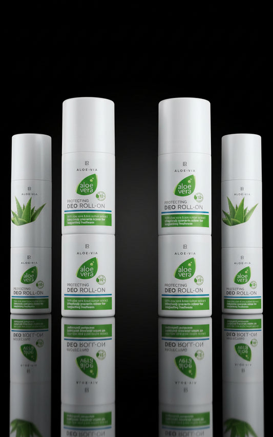 Aloë Via Aloë Vera beschermende deodorant roll-on (6 x 50 ml) + verrassingsei