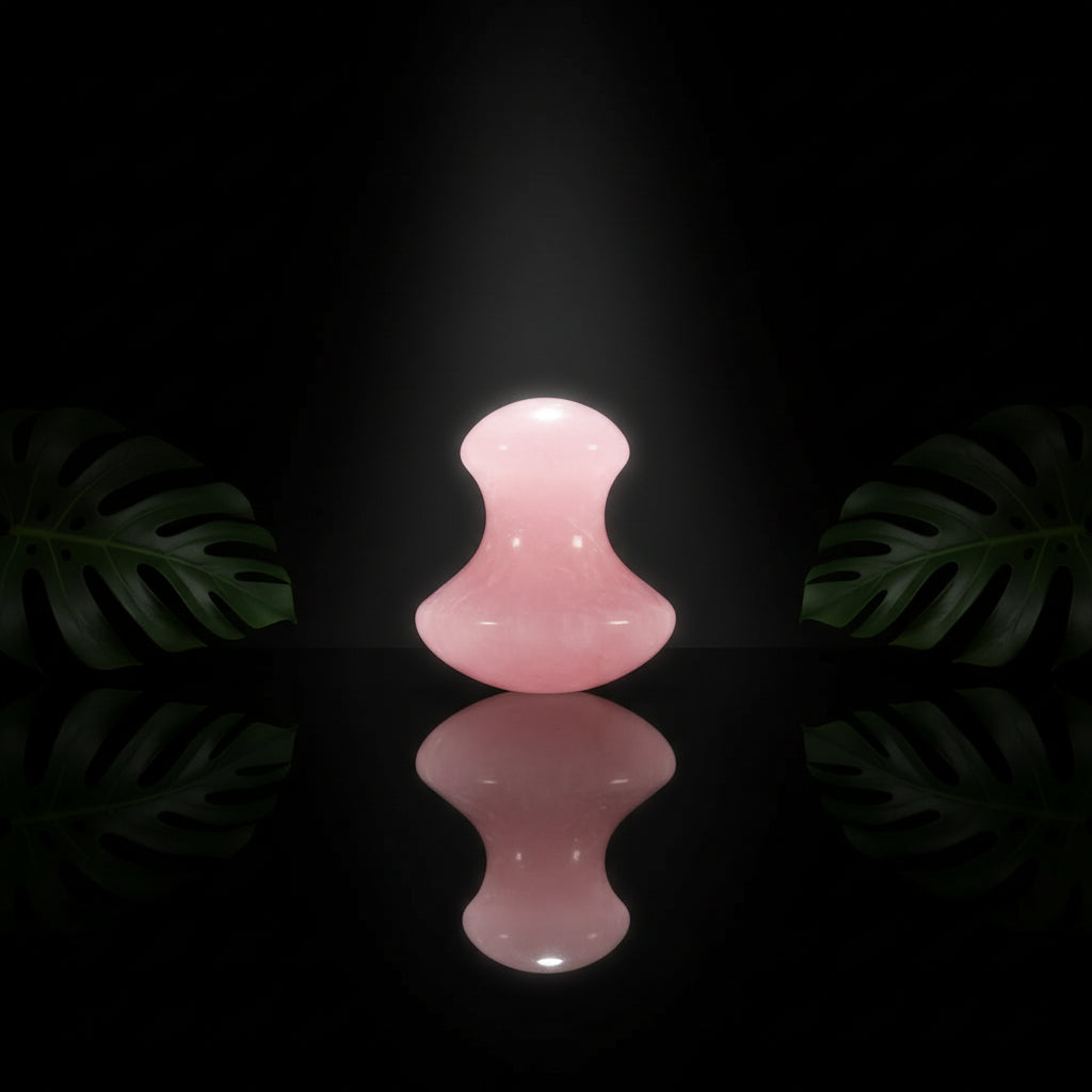 2 Stks Jade Roller voor Gezicht Paddestoel-vormige Huidverzorging Gua Sha Facial Gereedschap Gladde Ronde Randen Spa Rozenkwarts Gezicht Roller Massager Tool voor het verlichten van Spanningen