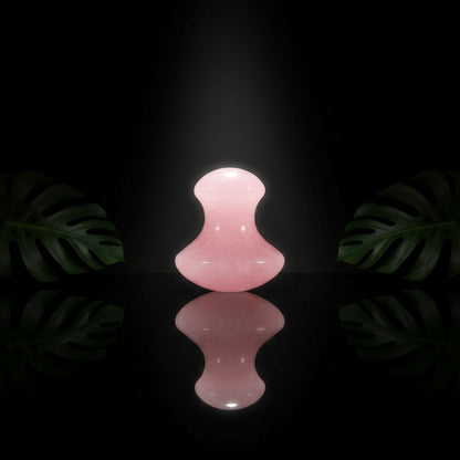 2 Stks Jade Roller voor Gezicht Paddestoel-vormige Huidverzorging Gua Sha Facial Gereedschap Gladde Ronde Randen Spa Rozenkwarts Gezicht Roller Massager Tool voor het verlichten van Spanningen