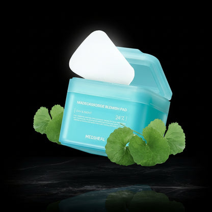 MEDIHEAL Madecassoside Toner Pads - met Centella Asiatica om oneffenheden te behandelen en ongelijke huidskleur te verbeteren - Veganistisch gaasweefsel