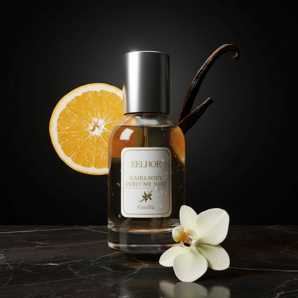 Hair Perfume for Women Vanilla Pheromone, Hair & Body Shine Spray Nourishing and Hydrating Mist Fragrance, Eau Parfum Long Lasting & Add Shine Portable, Light Perfume, 30 ml