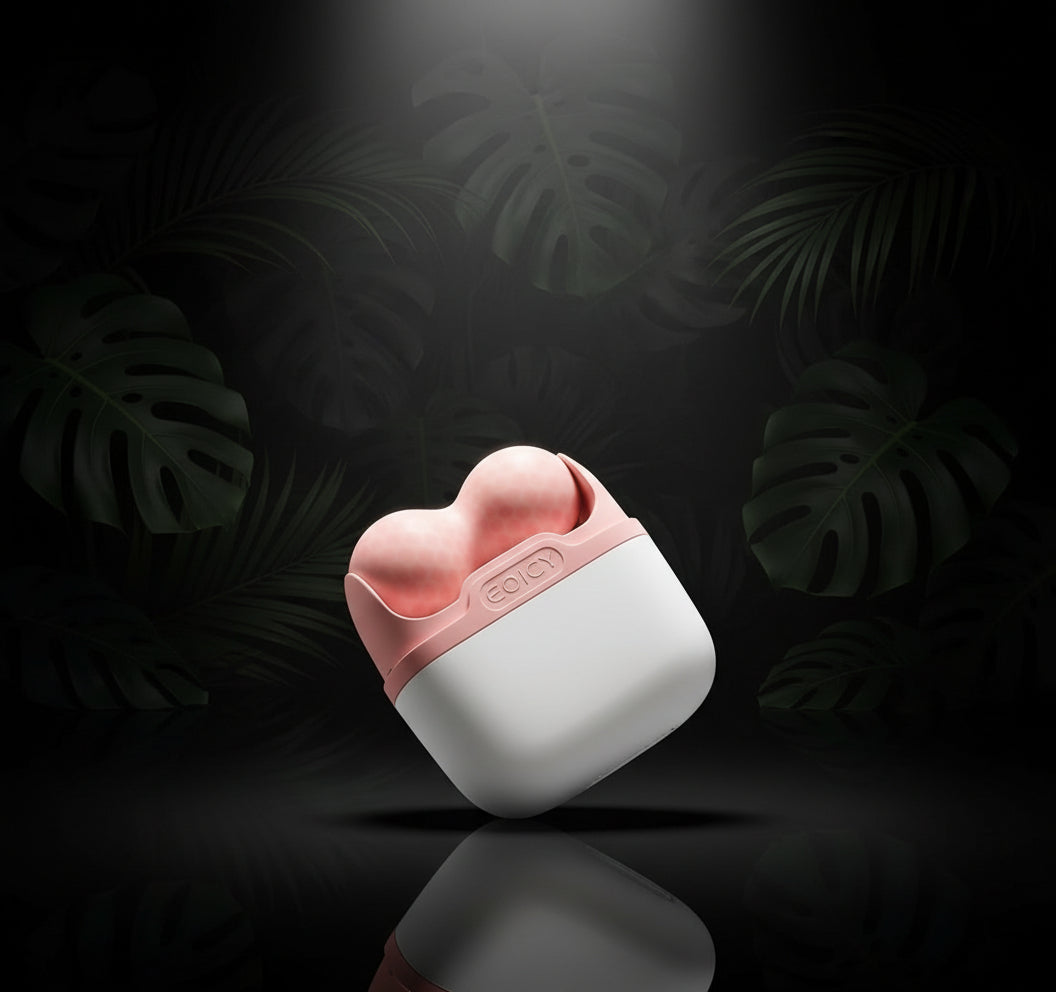 Ice Roller for Face and Eyes - Facial Skin Care Tools with 2 in 1 Roller and Travel Case to Reduce Puffiness and Relief Migraine, Pain. Women Gift (Pink)