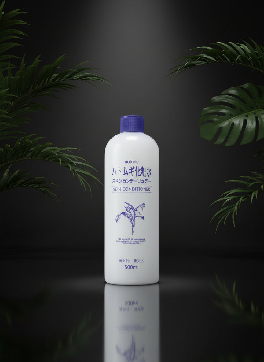 Naturie Adlay (Hatomugi) Skin Conditioner Lotion Toner 500ml Coix Seed Extract 2pack Bundle