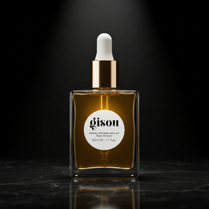 Gisou Honey Infused Hair Oil - Enriched with Mirsalehi Honey for Deep Nourishment, Hydration, Frizz Control, Heat Protection and Shine - For Damaged and Dry Hair (1.7 fl oz)
