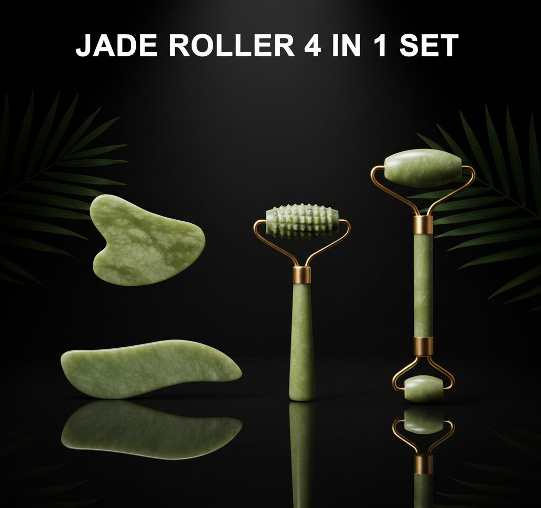 Jade Roller for Face Massager,Anti-Aging Face Natural Jade Stone Roller Massage