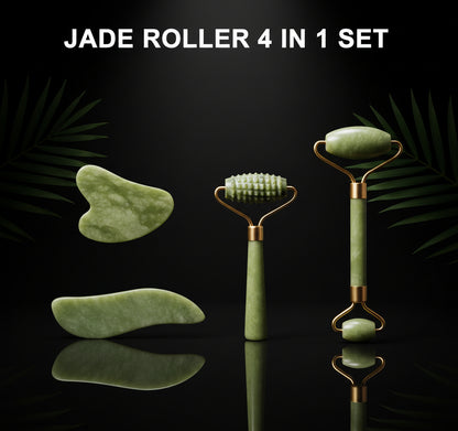 Jade Roller for Face Massager,Anti-Aging Face Natural Jade Stone Roller Massage