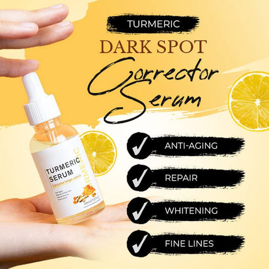 Pigmentvlekverwijderaar met kurkuma, 3 stuks remover voor donkere vlekken lichaamscorrector voor donkere vlekken met lichter serum met hyaluronzuur, anti-rimpel en anti-aging oogkringen