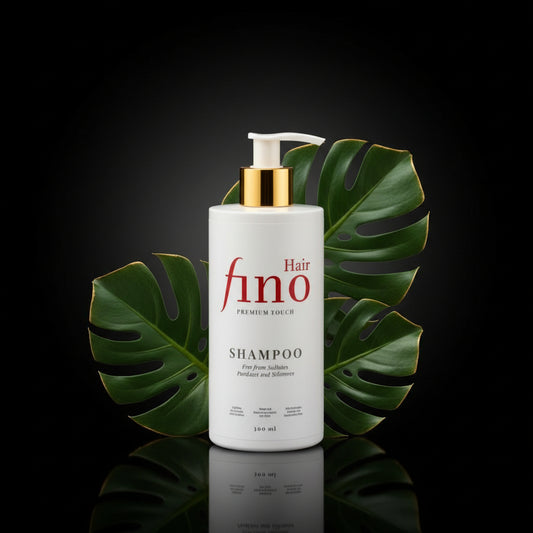 fino Hair Shampoo – Diepe Haarverzorging met Cafeïne, Biotine, Hyaluronzuur & Arganolie – Zonder Sulfaten & Parabenen – 300ml