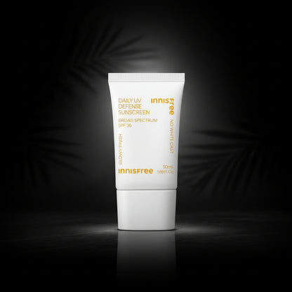 innisfree Daily UV Defense Sunscreen Broad Spectrum SPF 36, Invisible Korean Sunscreen for Face with No White Cast