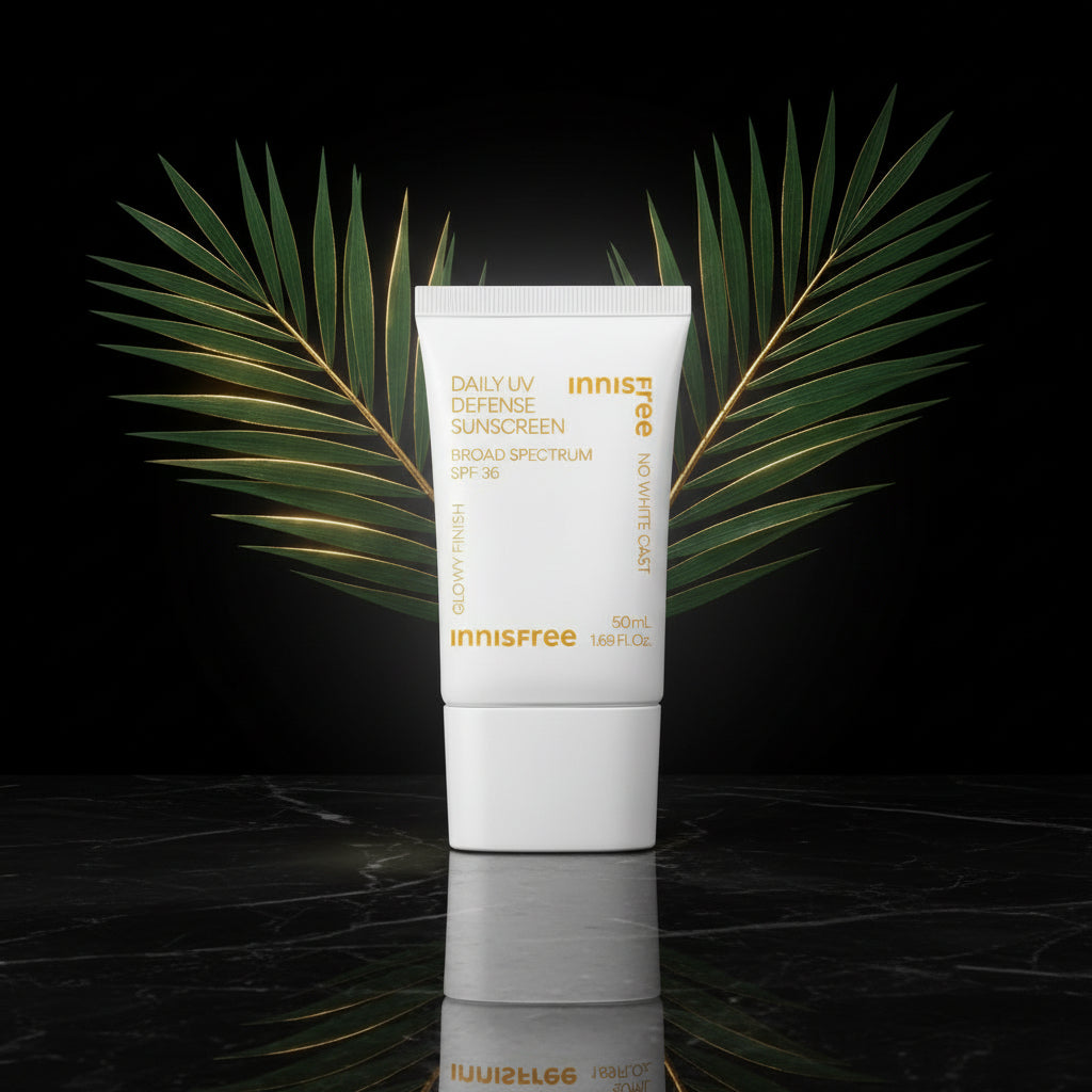 innisfree Daily UV Defense Sunscreen Broad Spectrum SPF 36, Invisible Korean Sunscreen for Face with No White Cast