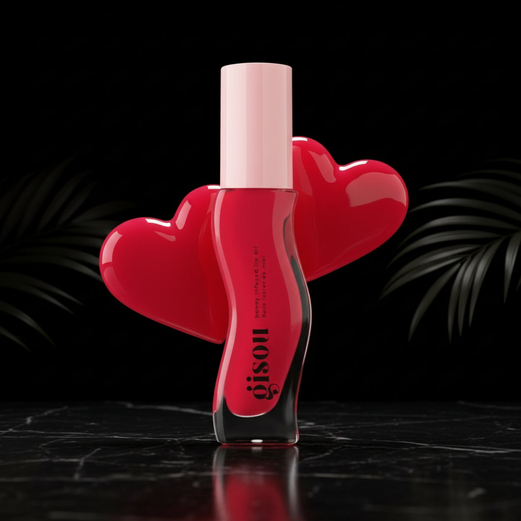 Gisou Honey Infused Hydrating Lip Oil, Nourishing Lip Moisturizer for Dry Lips, High Shine, Smooth Finish, Clear Golden Glow Shade, Fresh Honey Scent, Honey Gold, 8ml